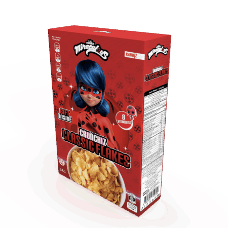 Crunchiz Classic Flakes Miraculous Cereal - 12 x 375g