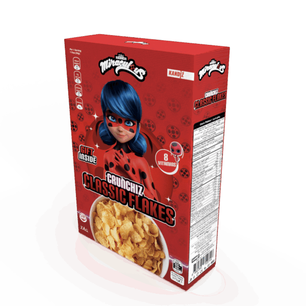 Crunchiz Classic Flakes Miraculous Cereal - 12 x 375g