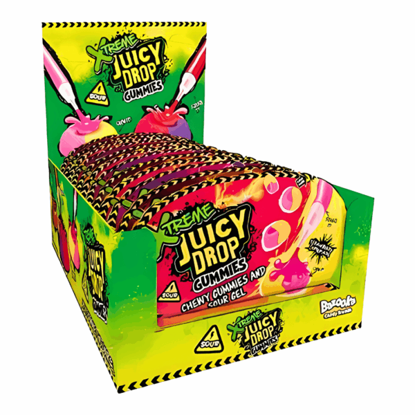 Bazooka Juicy Drop Xtreme Gummies - 12 x 57g
