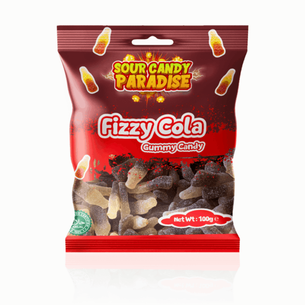 Candy Paradise Bag Sour Fizzy Cola - 12 x 100g