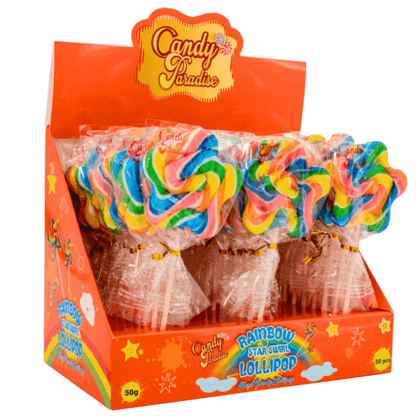 Candy Paradise Rainbow Star Swirl - 30 x 50g