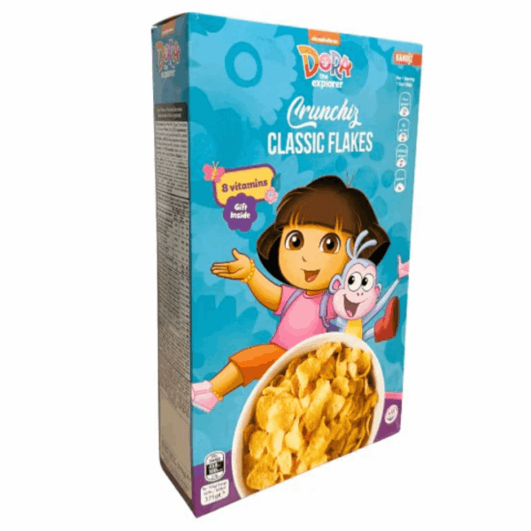 Crunchiz Classic Flakes Dora Cereal - 12 x 375g