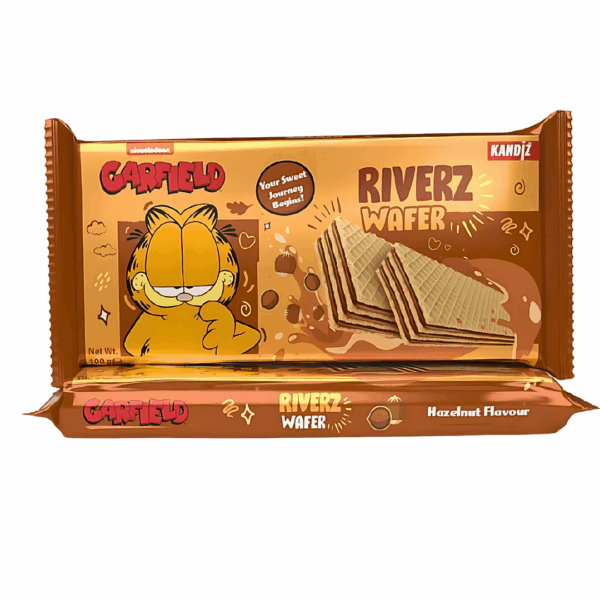 Garfield Riverz Wafer Hazelnut 34 x 100g