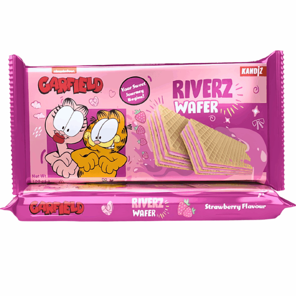 Garfield Riverz Wafer Strawberry 34 x 100g