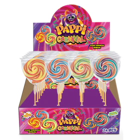 Pappi Carnival Fruit Lollipop - 24 x 30g