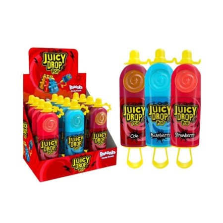 Bazooka Juicy Drop Pop - 12 x 26g