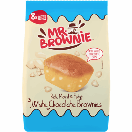 Mr Brownie White Chocolate Brownie 12 x 200g