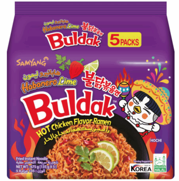 Samyang Hot Chicken Habanero Lime - 40 x 135g
