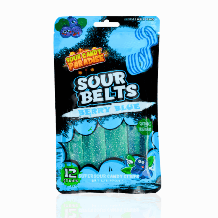 Candy Paradise Sour Belts Berry - 12 x 100g
