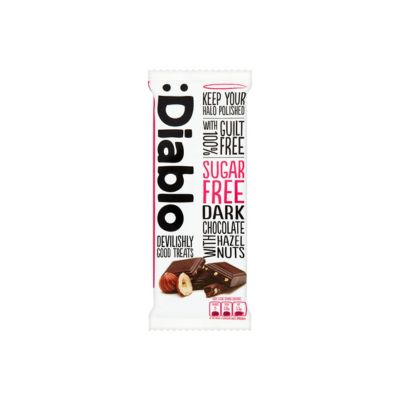 Diablo Sugar Free Dark Chocolate with Hazelnut - 15 x 85g