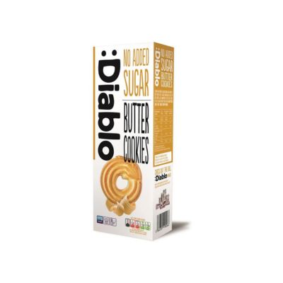 Diablo Sugar Free Butter Cookies - 12 x 135g
