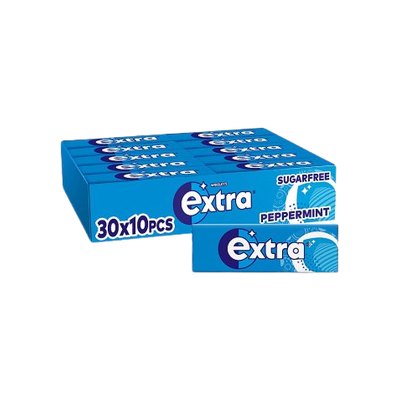 Extra Peppermint Sugar Free Chewing Gum 10 Pieces x 30