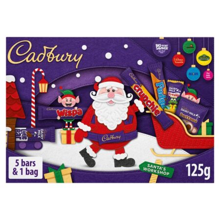 Cadbury Chocolate Xmas Santa Selection Box Medium 10x125g