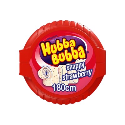 Hubba Bubba Mega Long Tape Snappy Strawberry 12x56g