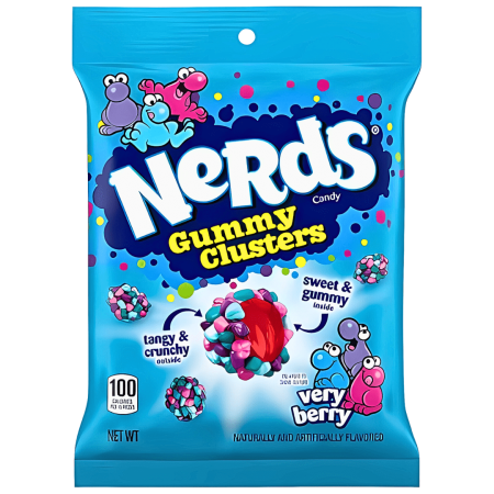 Nerds Gummy Clusters Very Berry Bag 12x141g
