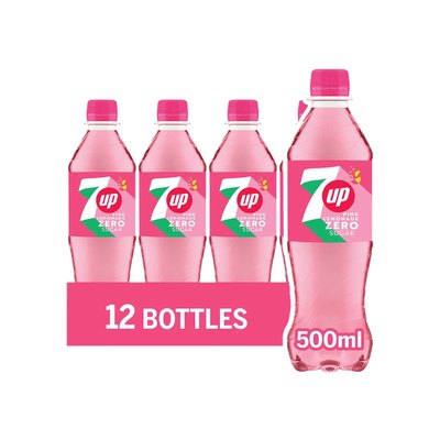 7up Zero Sugar Pink Lemonade PET 12x500ml