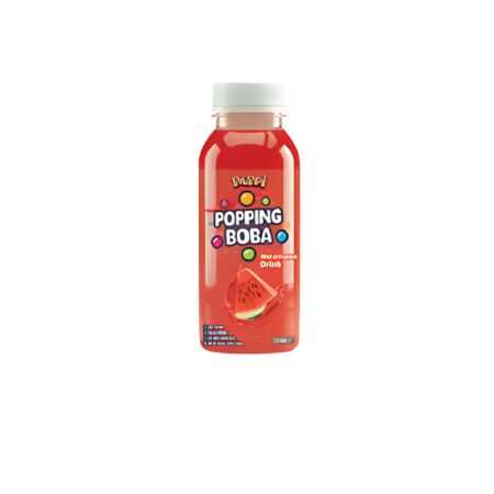 Boba Tea Strawberry Glass Bottle 15x250ml