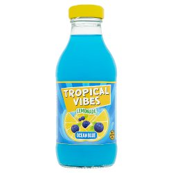 Tropical Vibes Ocean Blue Glass Bottle 12x300ml