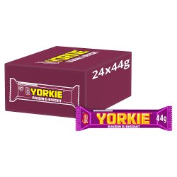 Yorkie Raisin and Biscuit Chocolate Bar 24x46g