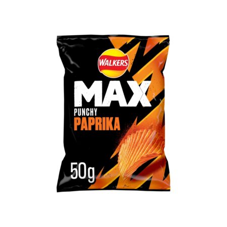 Walkers Max Punchy Paprika 24x50g