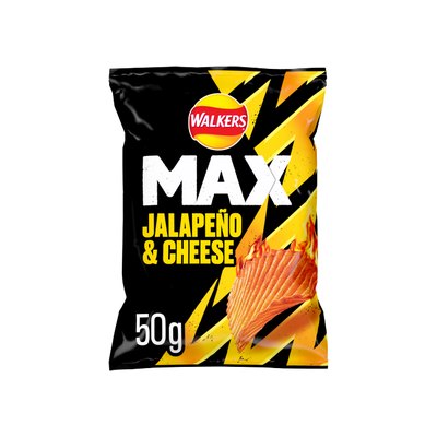 Walkers Max Jalapeño & Cheese Crisps 24x50g