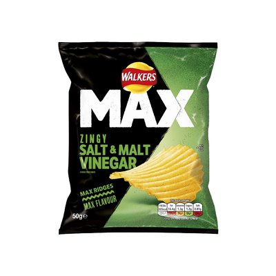 Walkers Max Salt and Vinegar 24x50g