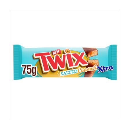 Twix Xtra Salted Caramel Milk Chocolate Bar 24x75g