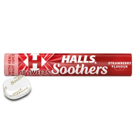 Halls Soothers Strawberry Flavour 20x45g
