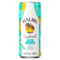 Malibu Piña Colada Cocktail 5% ABV 12x250ml