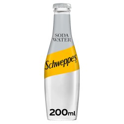 Schweppes Soda Water Glass 24x200ml