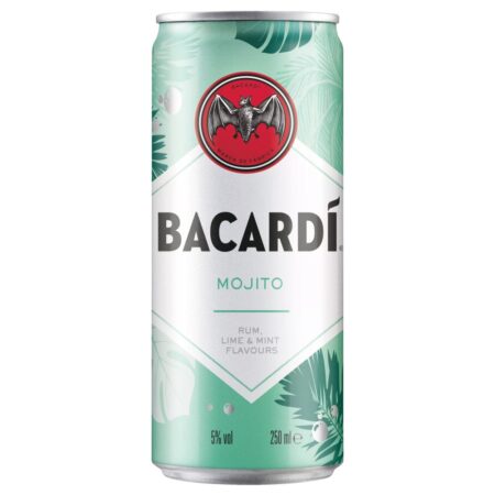 BACARDÍ Mojito Premix Rum 5% ABV 12x250ml