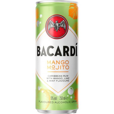 BACARDÍ Mango Mojito Premix Rum 5% ABV 12x250ml