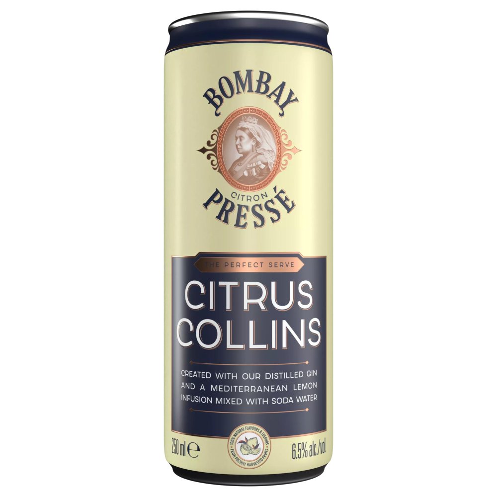 Bombay Citron Pressé Citrus Collins Premix 6.5% ABV 12x250ml 1 Bombay Citron Pressé Citrus Collins Premix 6.5% ABV 12x250ml