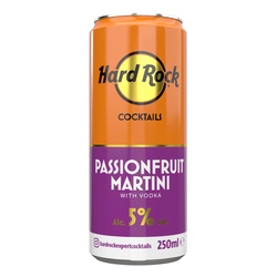 Hard Rock Passionfruit Martini Cocktail ABV 5% 12x250ml