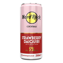 Hard Rock Strawberry Daiquiri Cocktail ABV 5% 12x250ml 1 Hard Rock Strawberry Daiquiri Cocktail ABV 5% 12x250ml